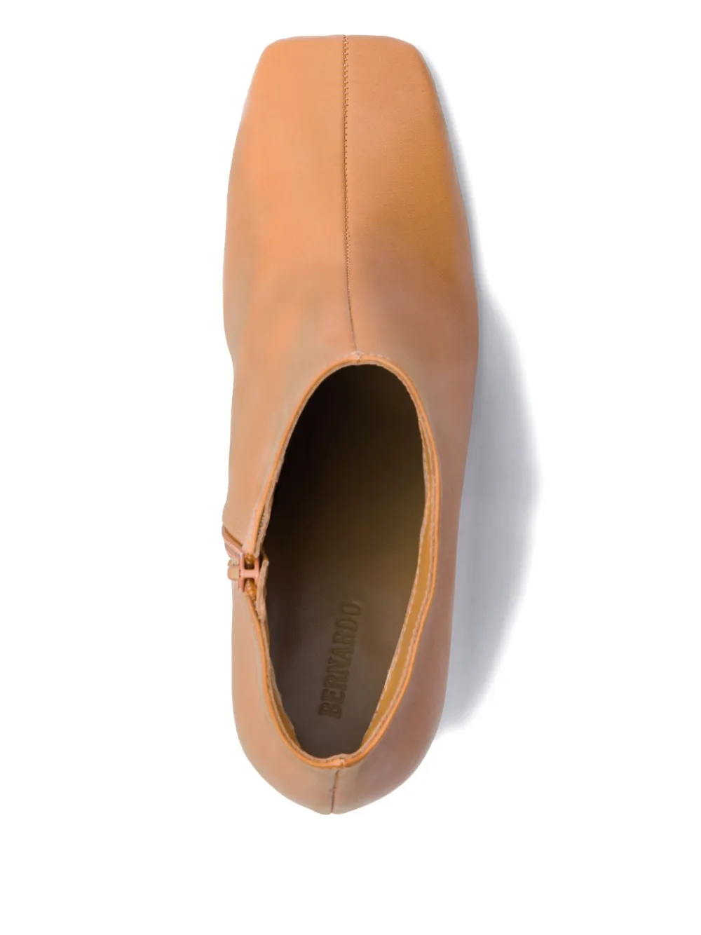  Bernardo 80mm Garda Square-toe Leather Boots - Brown 