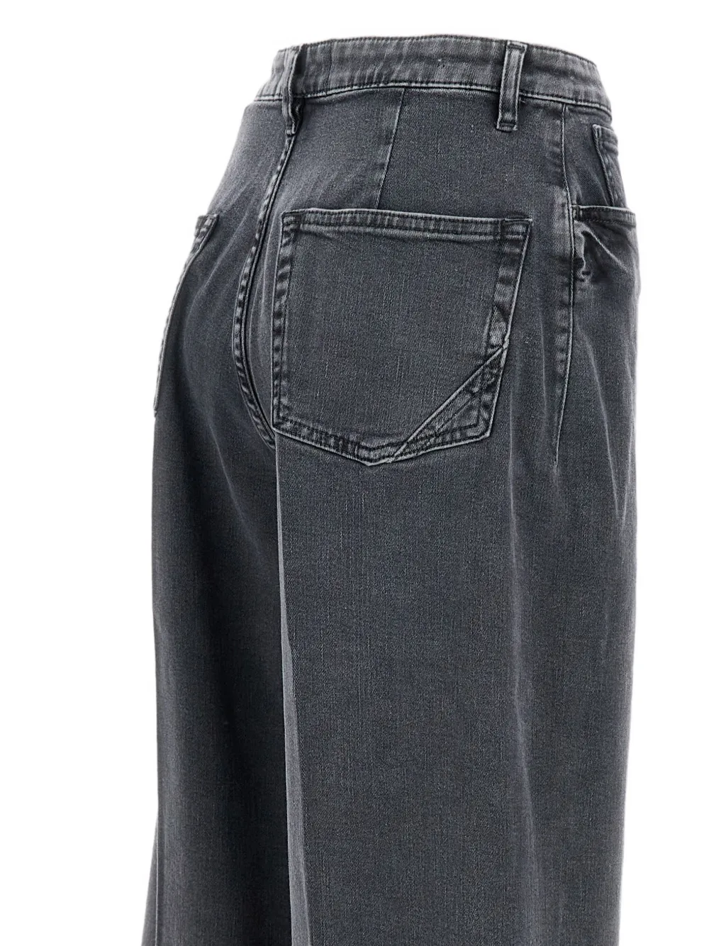 3x1 Faded Wide-leg Jeans In Blue