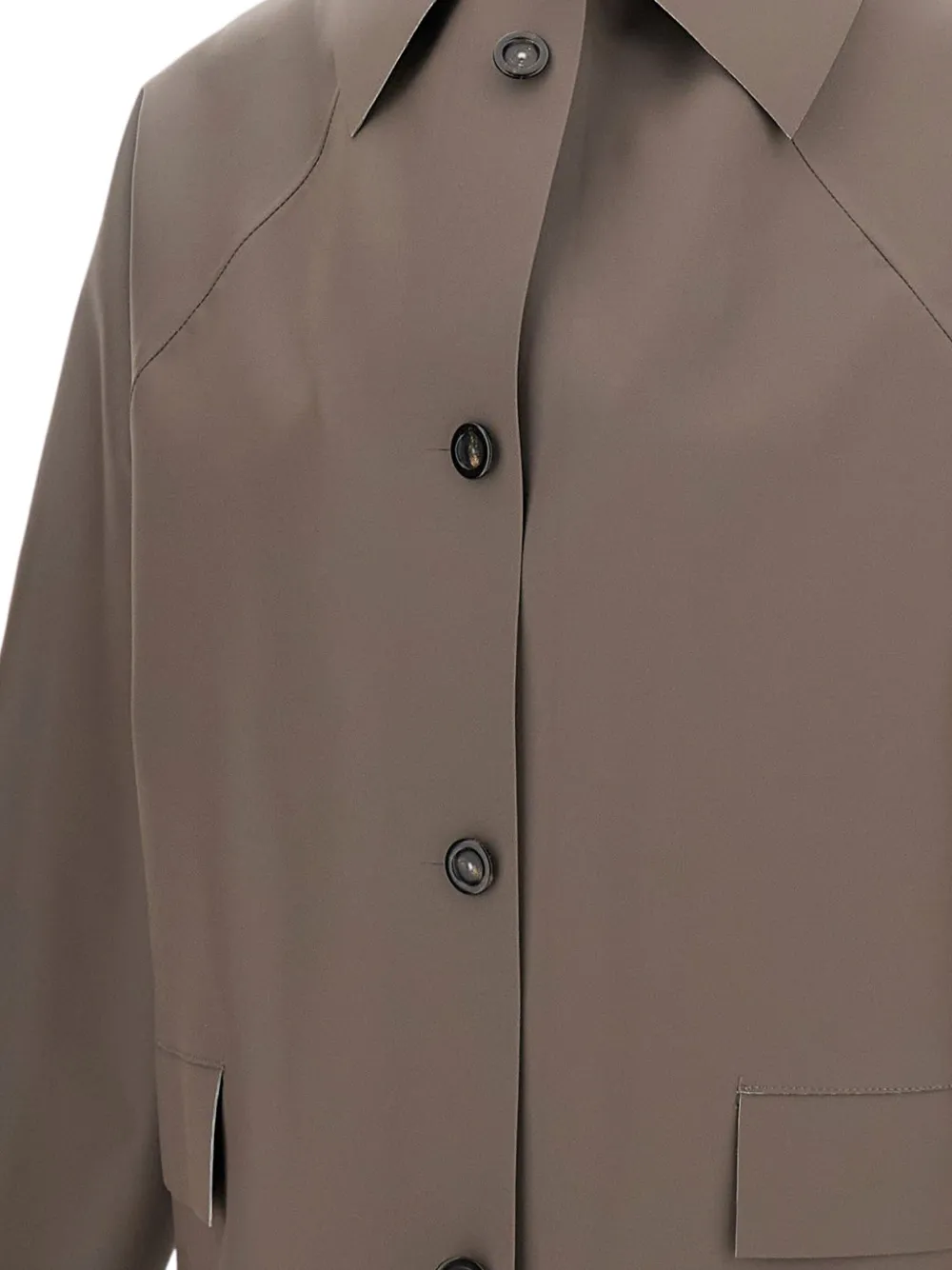 KASSL Editions Trenchcoat met klepzak Grijs
