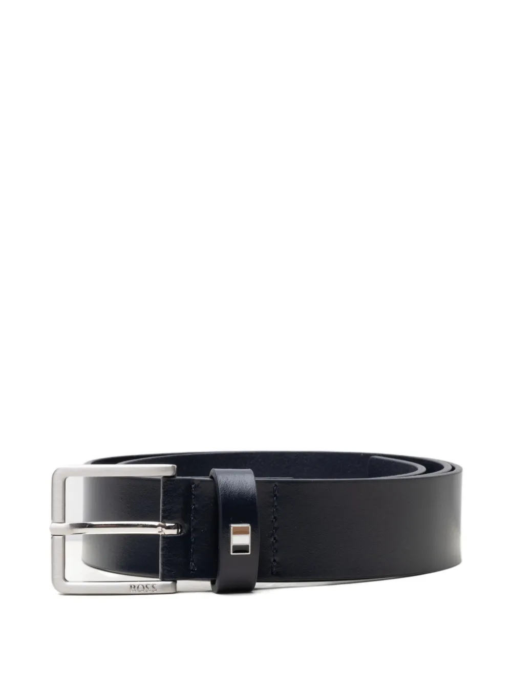 BOSS leather belt - Blu