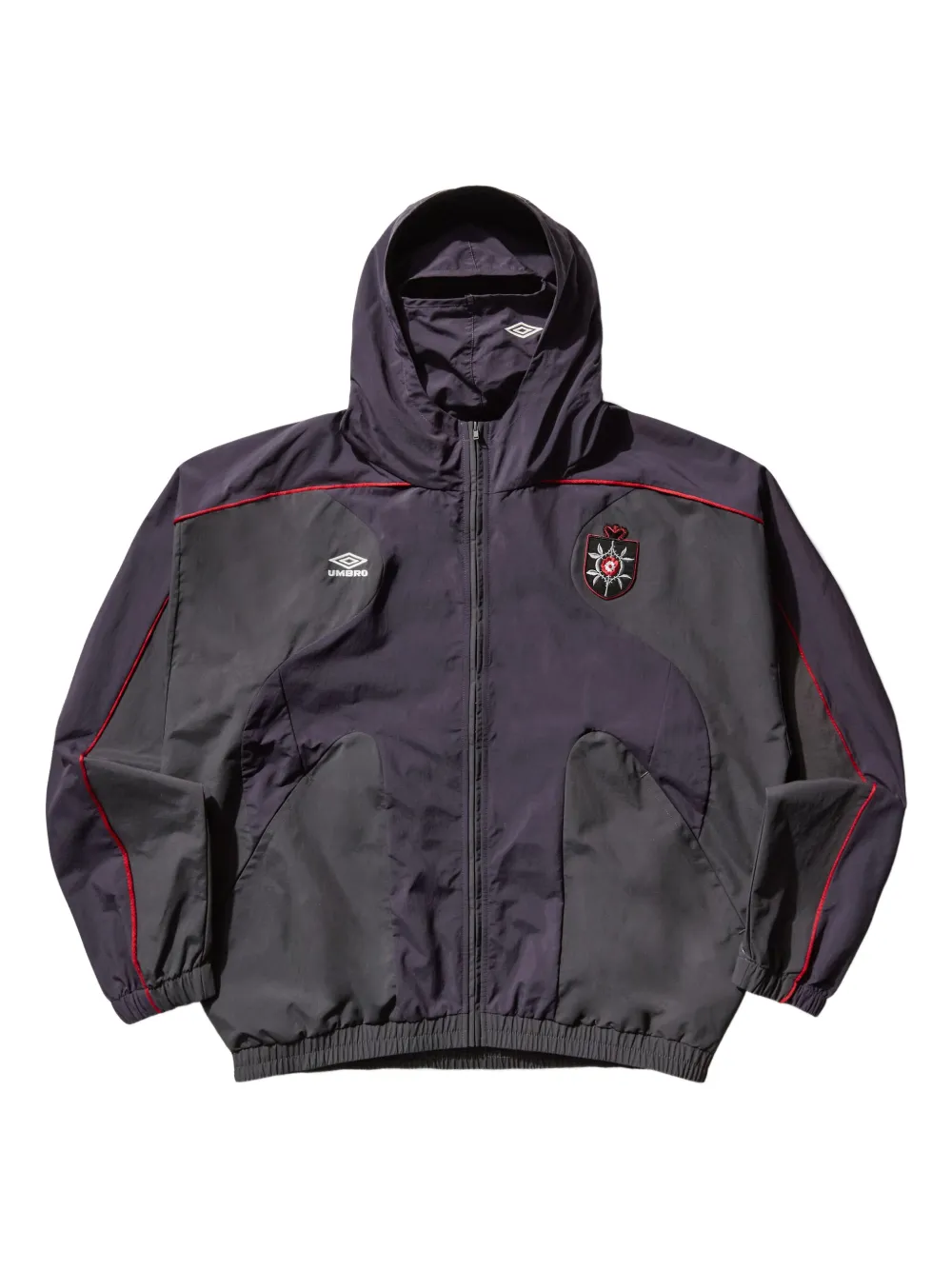 UMBRO hooded panelled jacket | Purple | Image 1