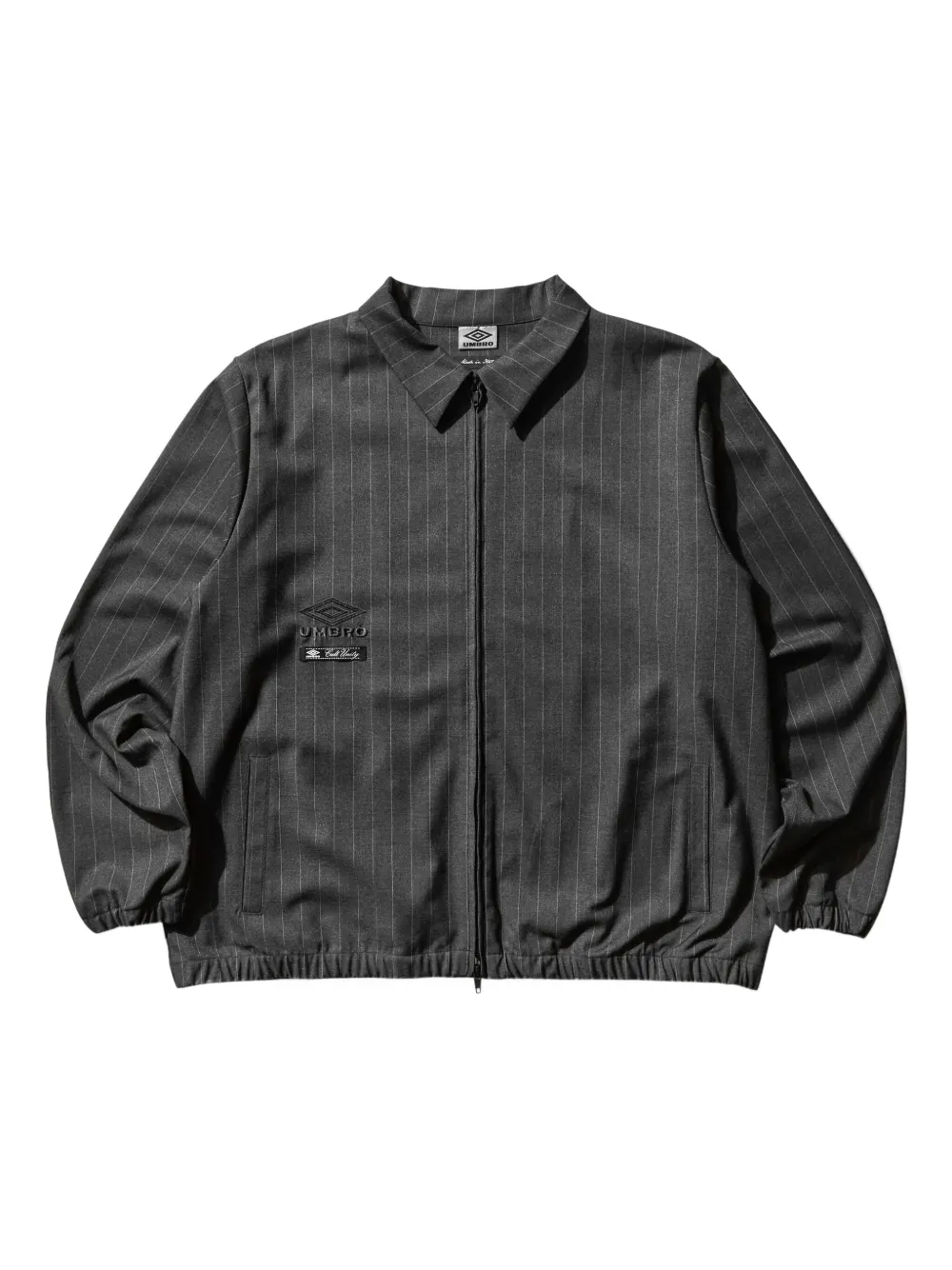 UMBRO pinstripe zip jacket | Grey | Image 1