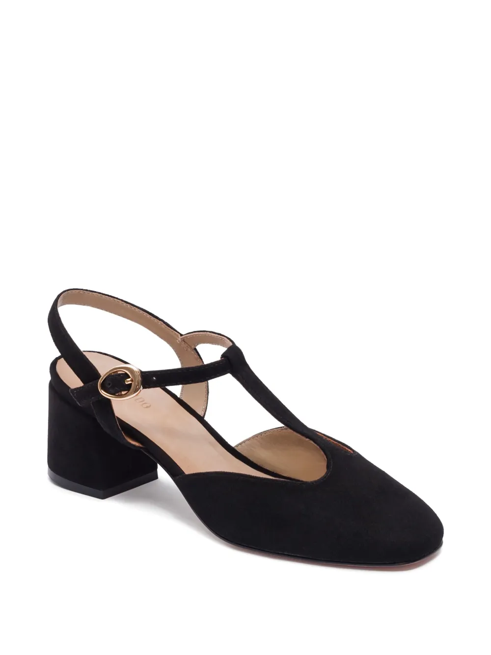 Bernardo 50mm T-strap block-heel pumps | Heeled Pumps | Image 2