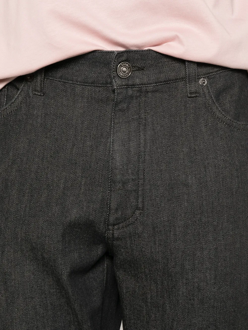 Zegna Straight jeans Zwart