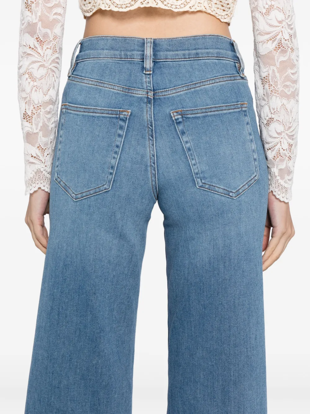 FRAME Pallazzo jeans Blauw