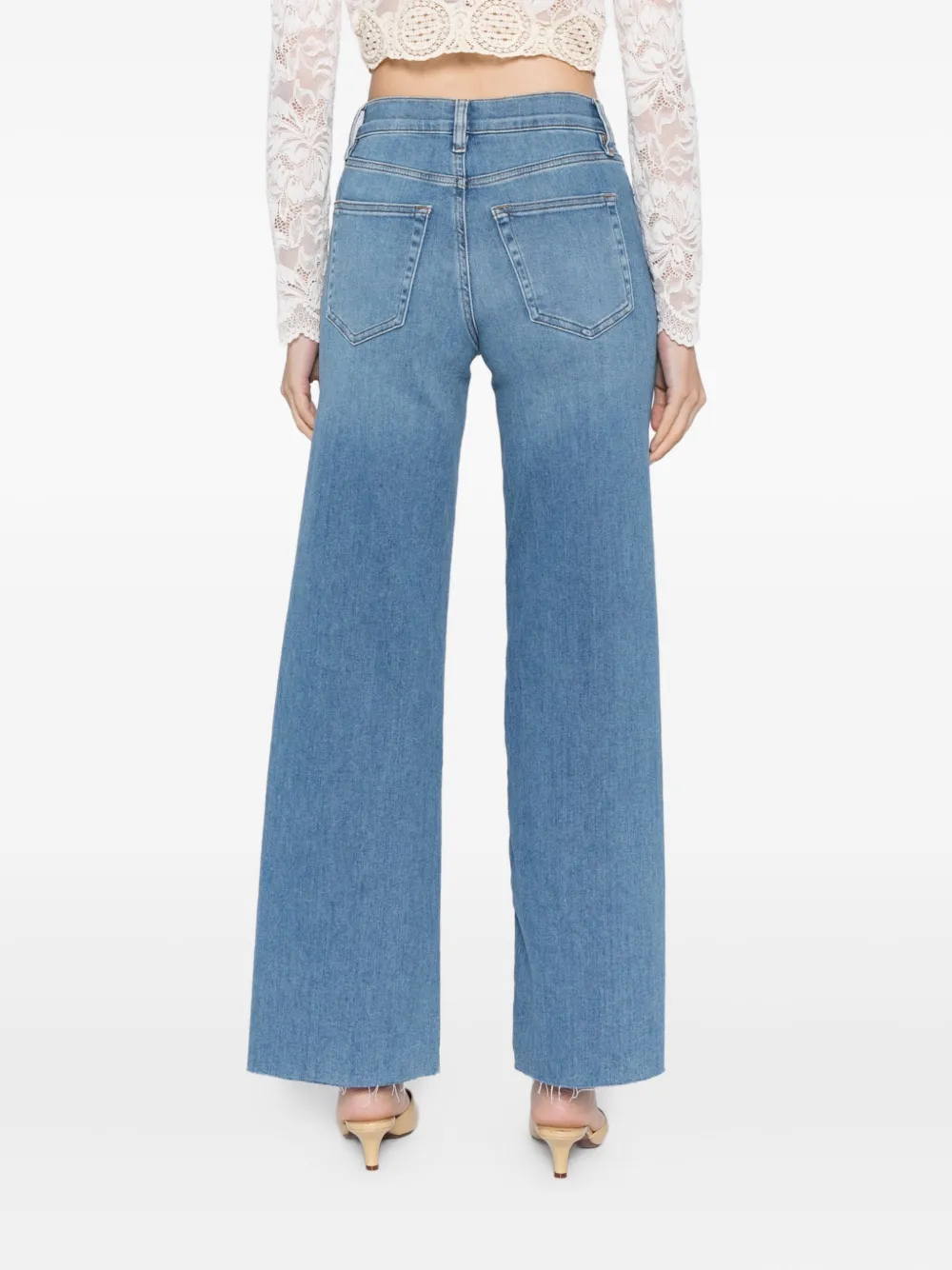 FRAME Pallazzo jeans Blauw