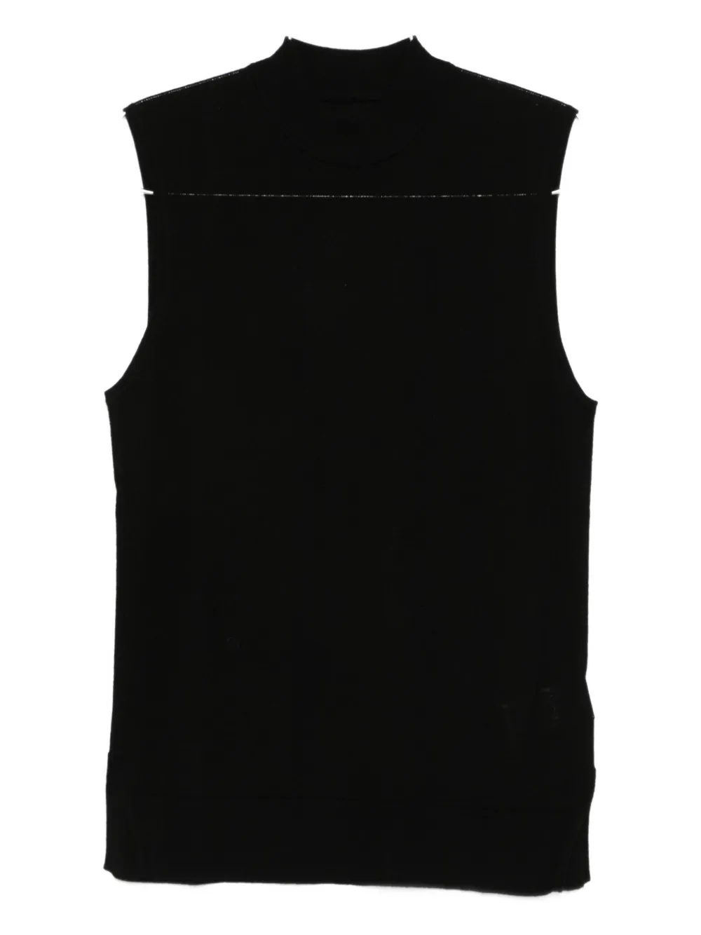 Joe Chia Loft Fine-knit Vest In Black