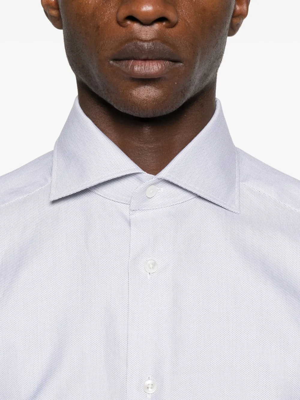 Zegna Katoenen overhemd Paars