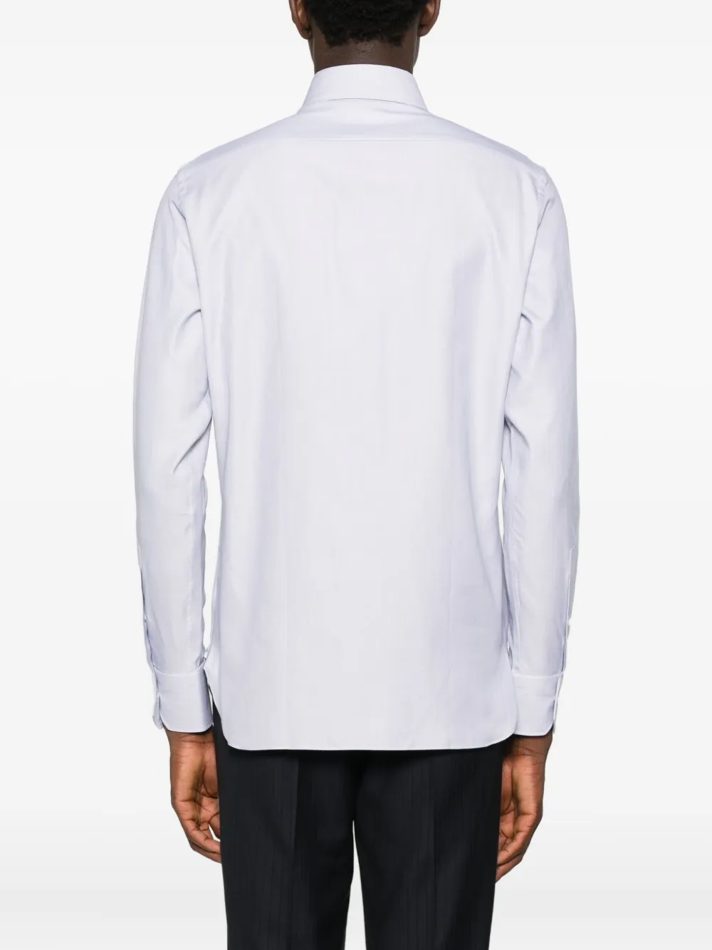 Zegna Katoenen overhemd Paars