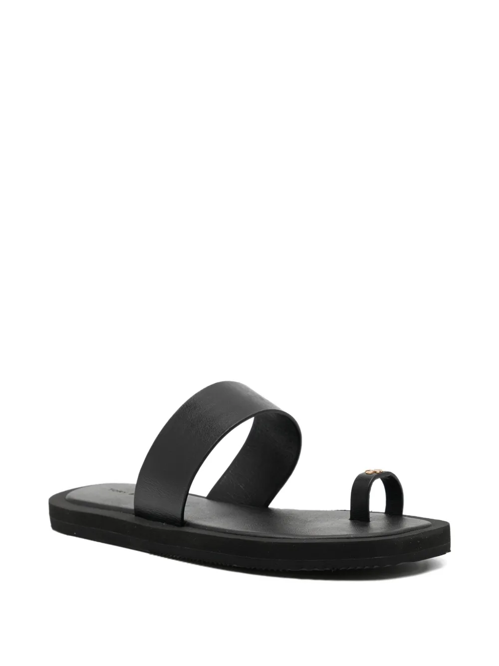 Tory Burch Square Toe Sandal In Black