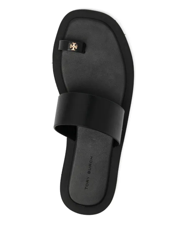 Tory Burch Square Toe Sandals Black FARFETCH TR