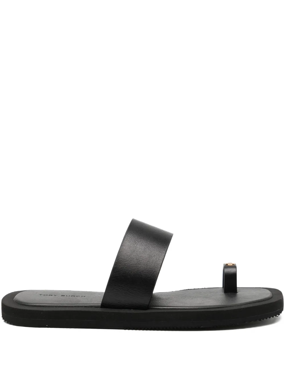 Tory Burch Square Toe Sandal In Black