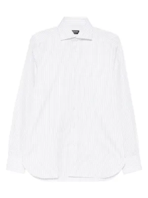 DRIES VAN NOTEN ストライプ シャツ | ホワイト | FARFETCH JP