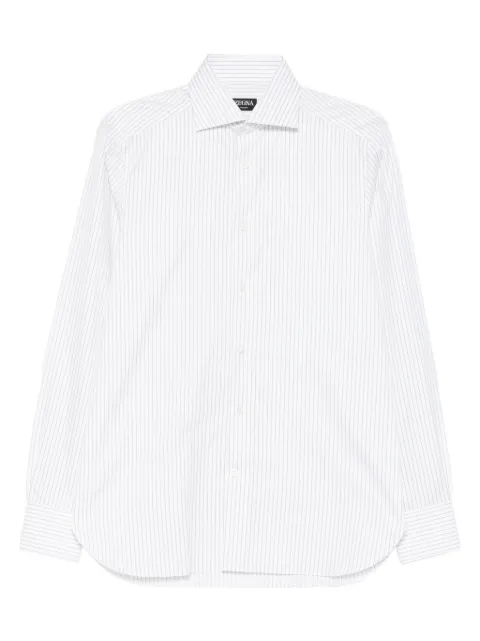 Zegna camisa con rayas estampadas