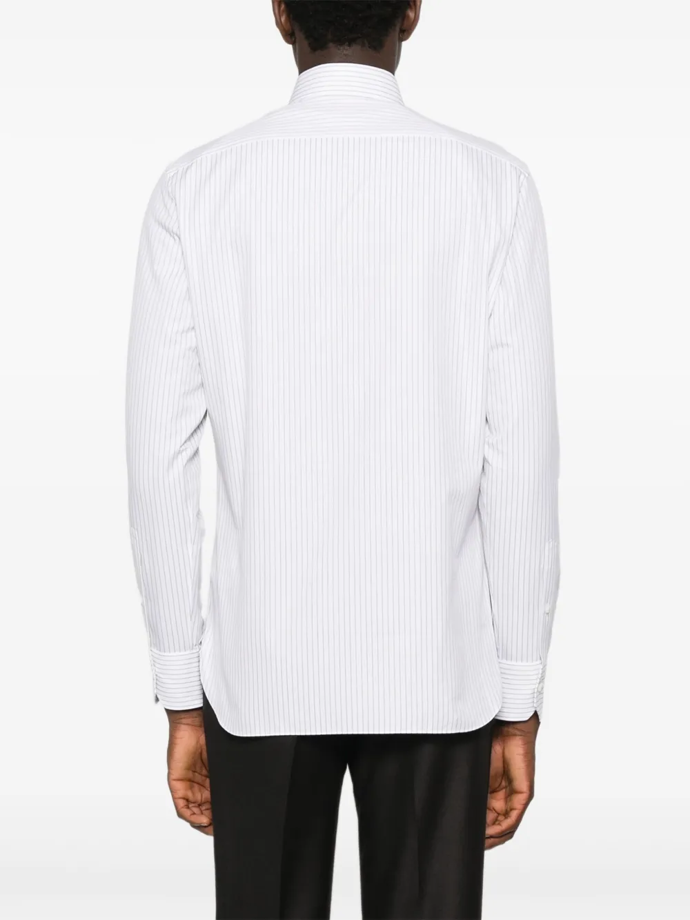 Zegna Gestreept overhemd Wit