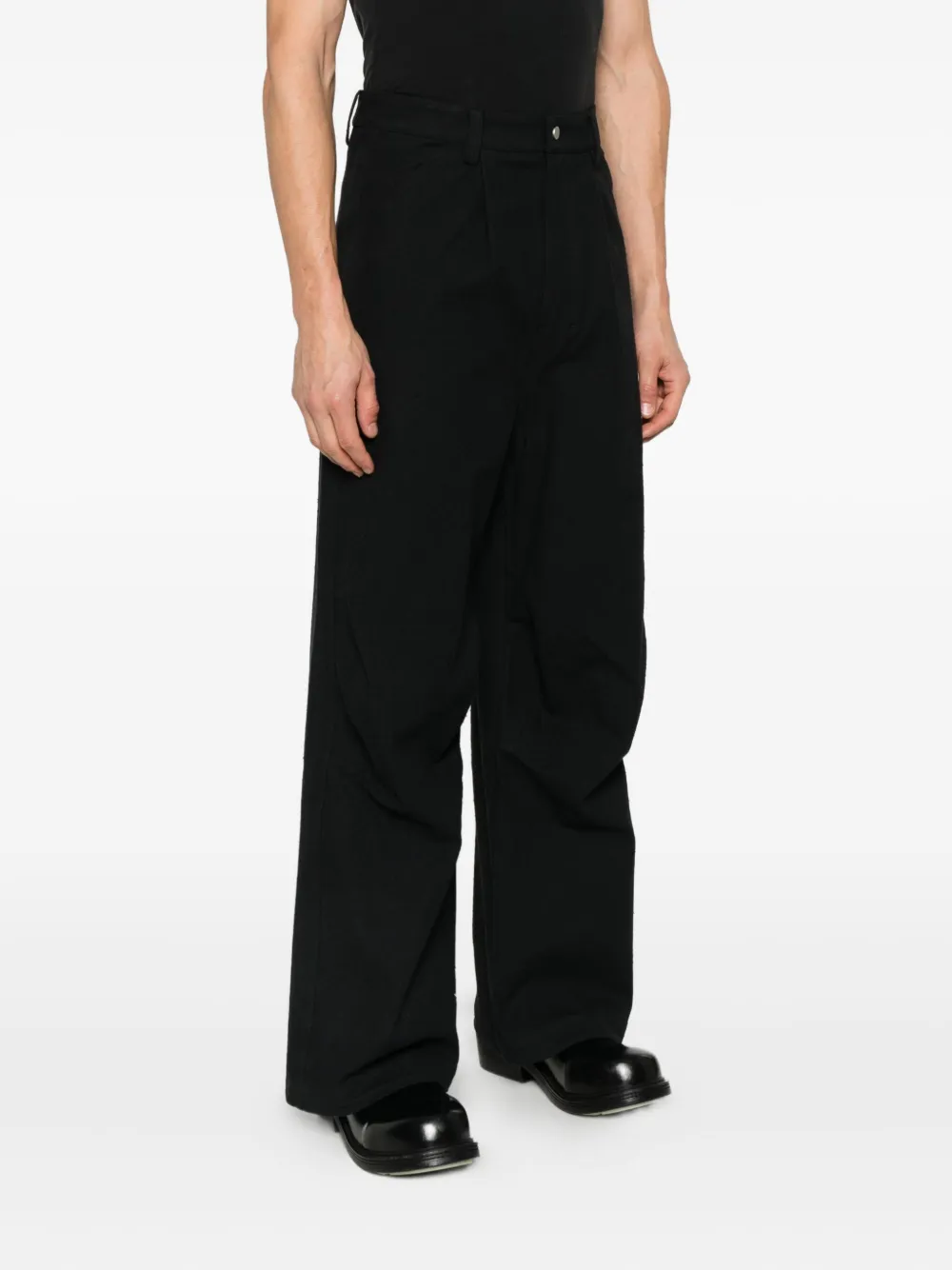 Joe Chia Xerx Wide-leg Trousers In Black