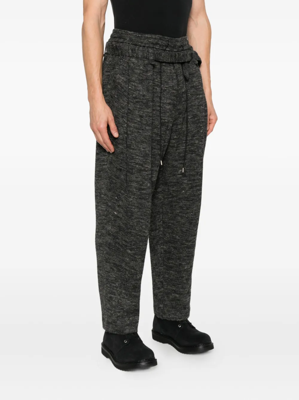 Joe Chia Depa Pleat-detail Trousers In Black