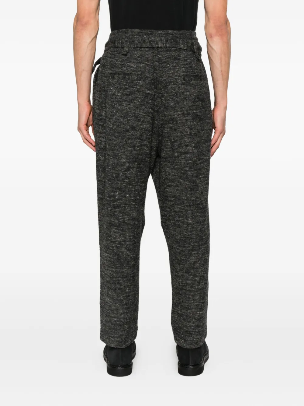 Joe Chia Depa Pleat-detail Trousers In Black