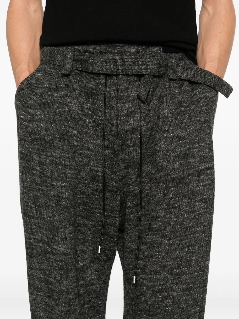 Joe Chia Depa Pleat-detail Trousers In Black