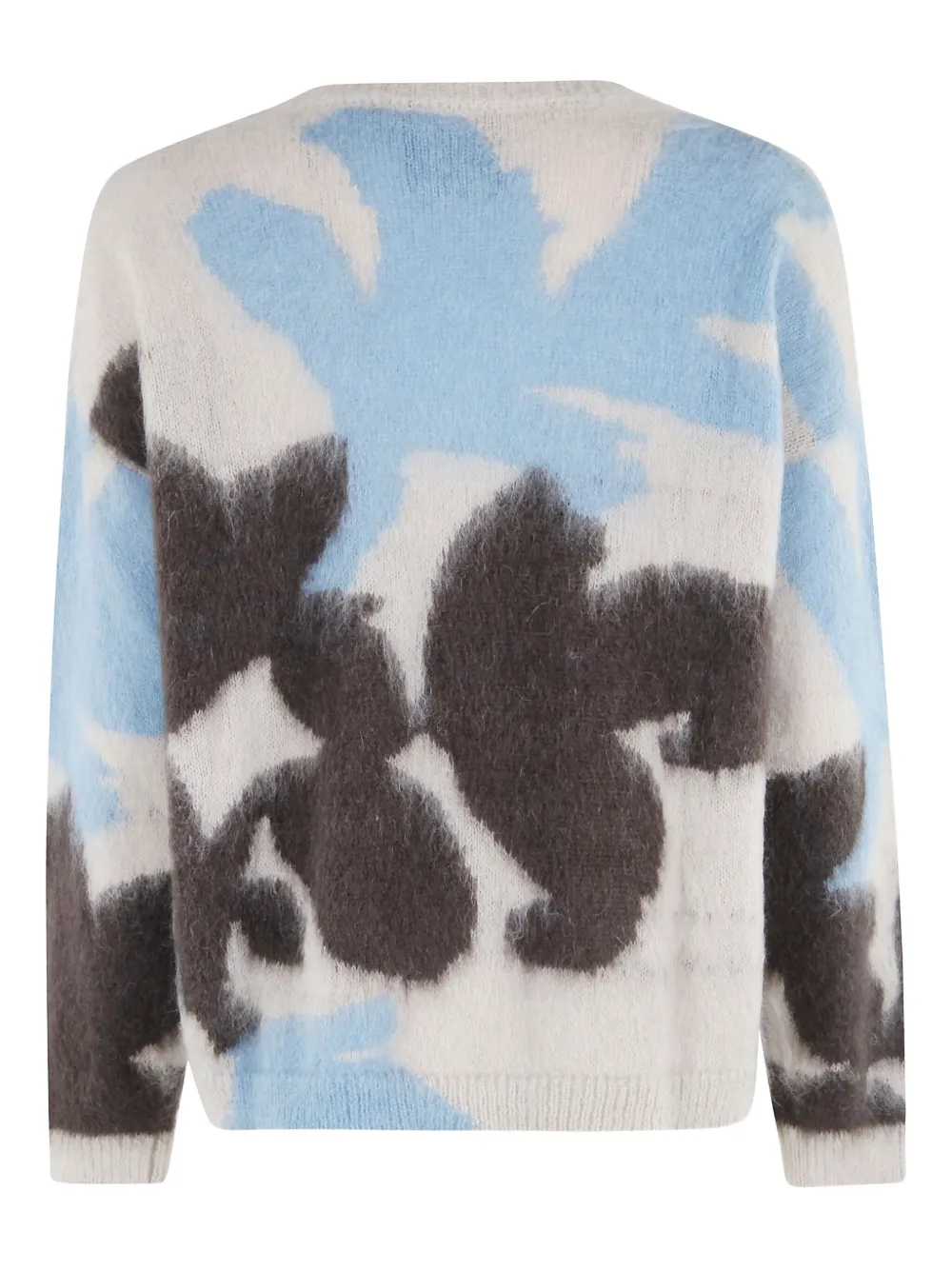 Roberto Collina Crew Neck Long Sleeve Sweater In Multi