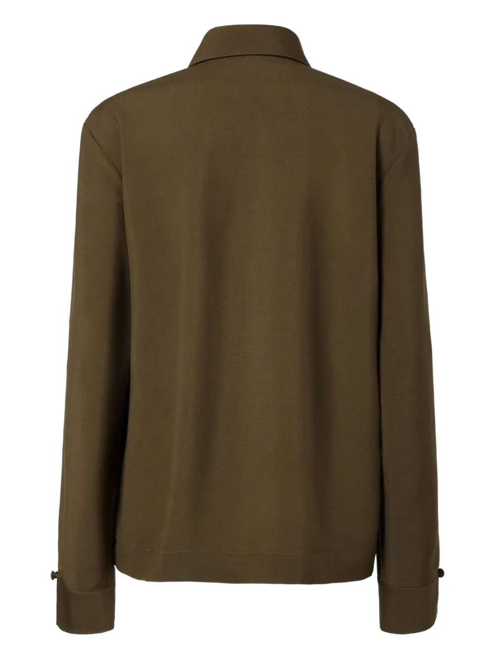 FENDI Asymmetrische blouse van mohairwol - Groen
