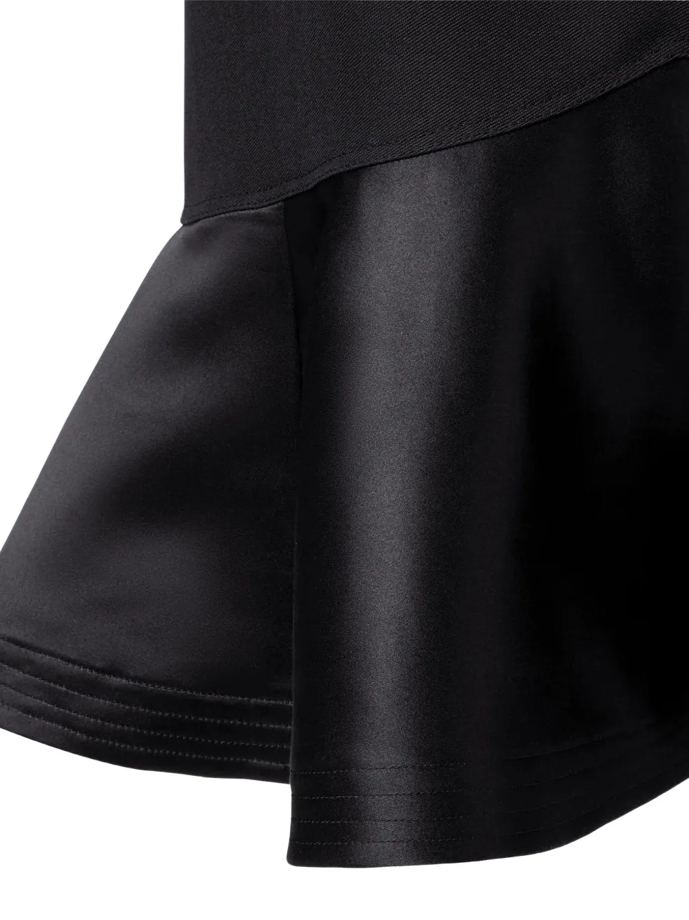 FENDI Rok van wol-zijde en satijnen afwerking - Zwart