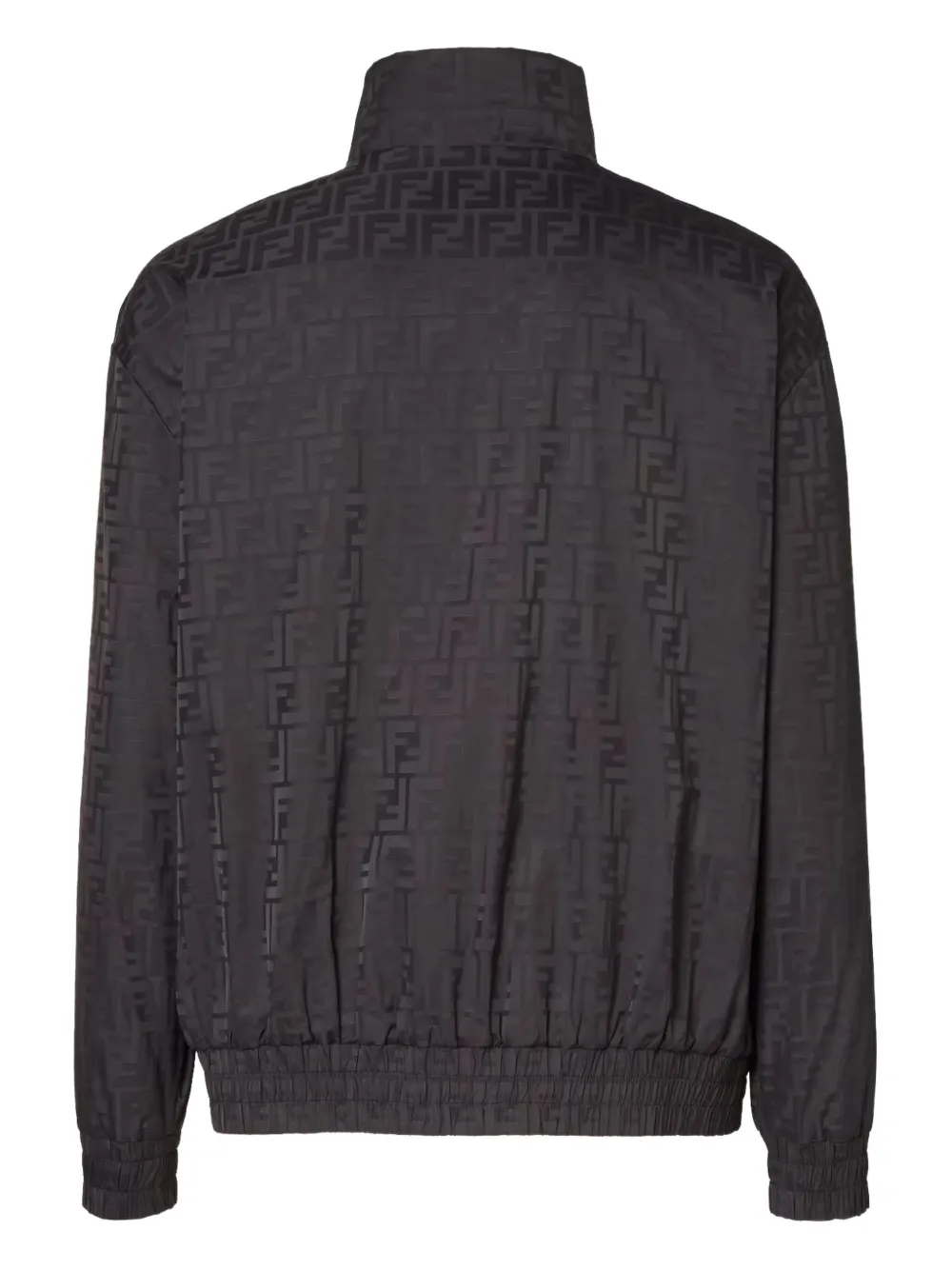Fendi Ff Bomber Jacket In Nylon In Black