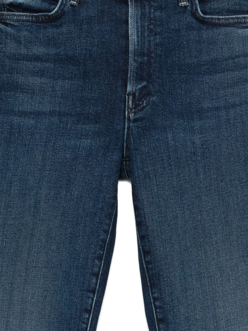 Mother Mid-rise Slim Fit Blu Jeans In Blue