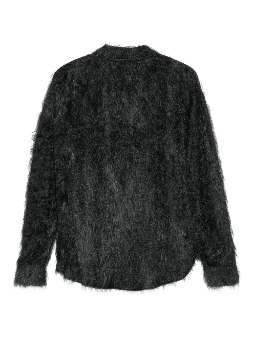 Alysi textured-effect shirt - Zwart