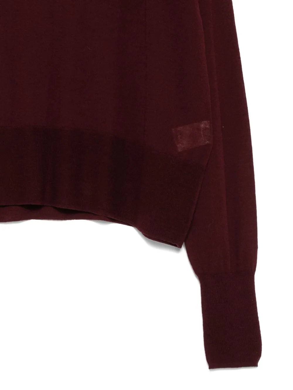 Alysi Wool Sweater In Burgundy