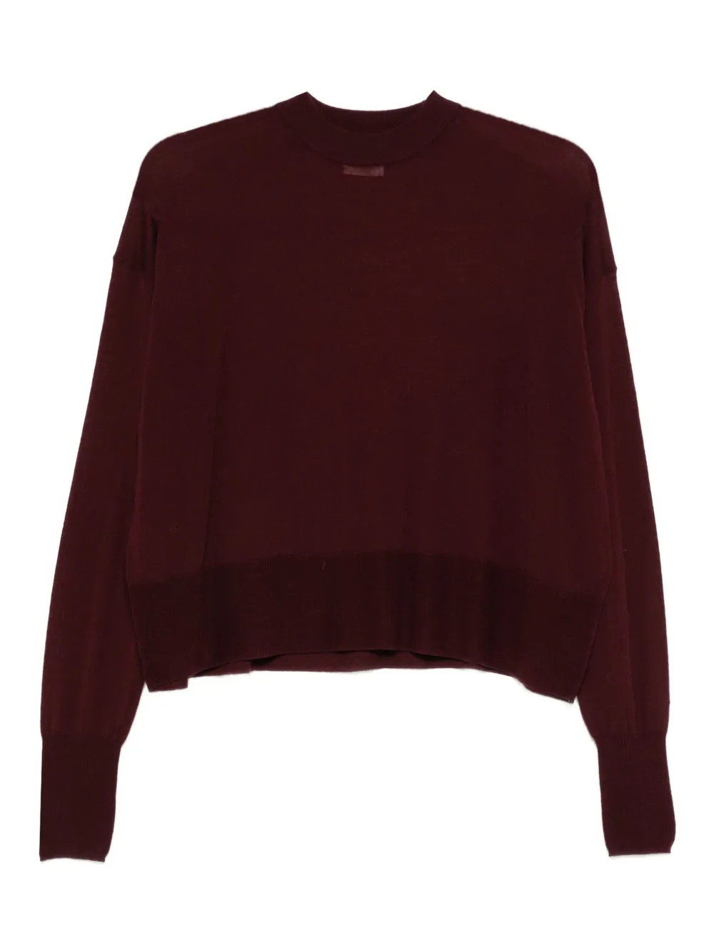 Alysi Wool Sweater In Burgundy