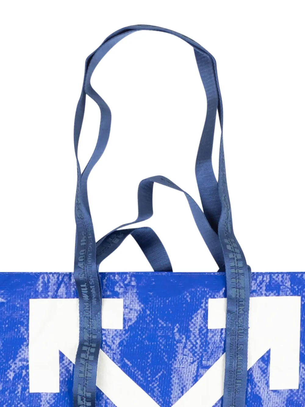 Off-white Commerical Arrows-print Tote Bag In Blue