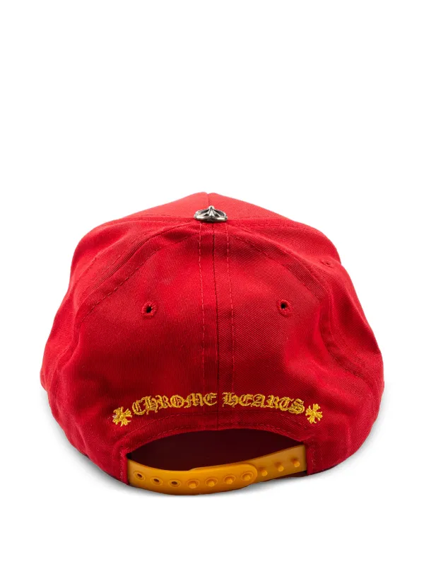Chrome Hearts ロゴ キャップ | レッド | FARFETCH JP