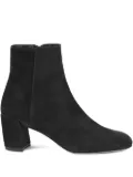 AGL 50mm zip-detail block-heel boots - Black