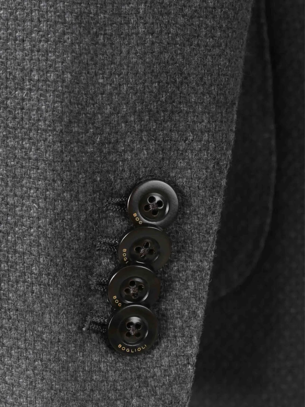 Boglioli Lapel Buttoned Blazer In Gray