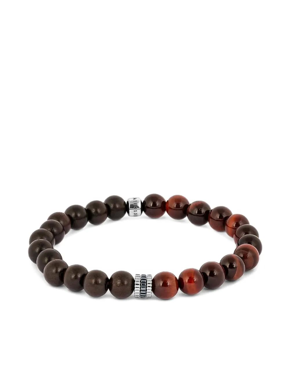 Tateossian Gear Trio beaded bracelet - レッド Tateossian Gear Trio beaded bracelet - レッド