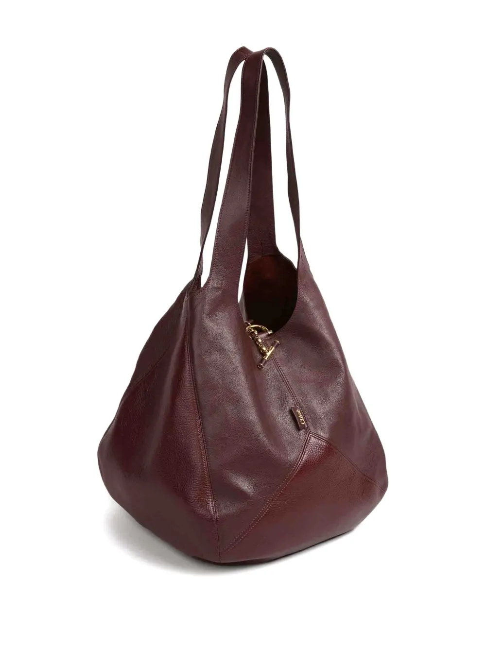 Chloé Ballon leren shopper Bruin