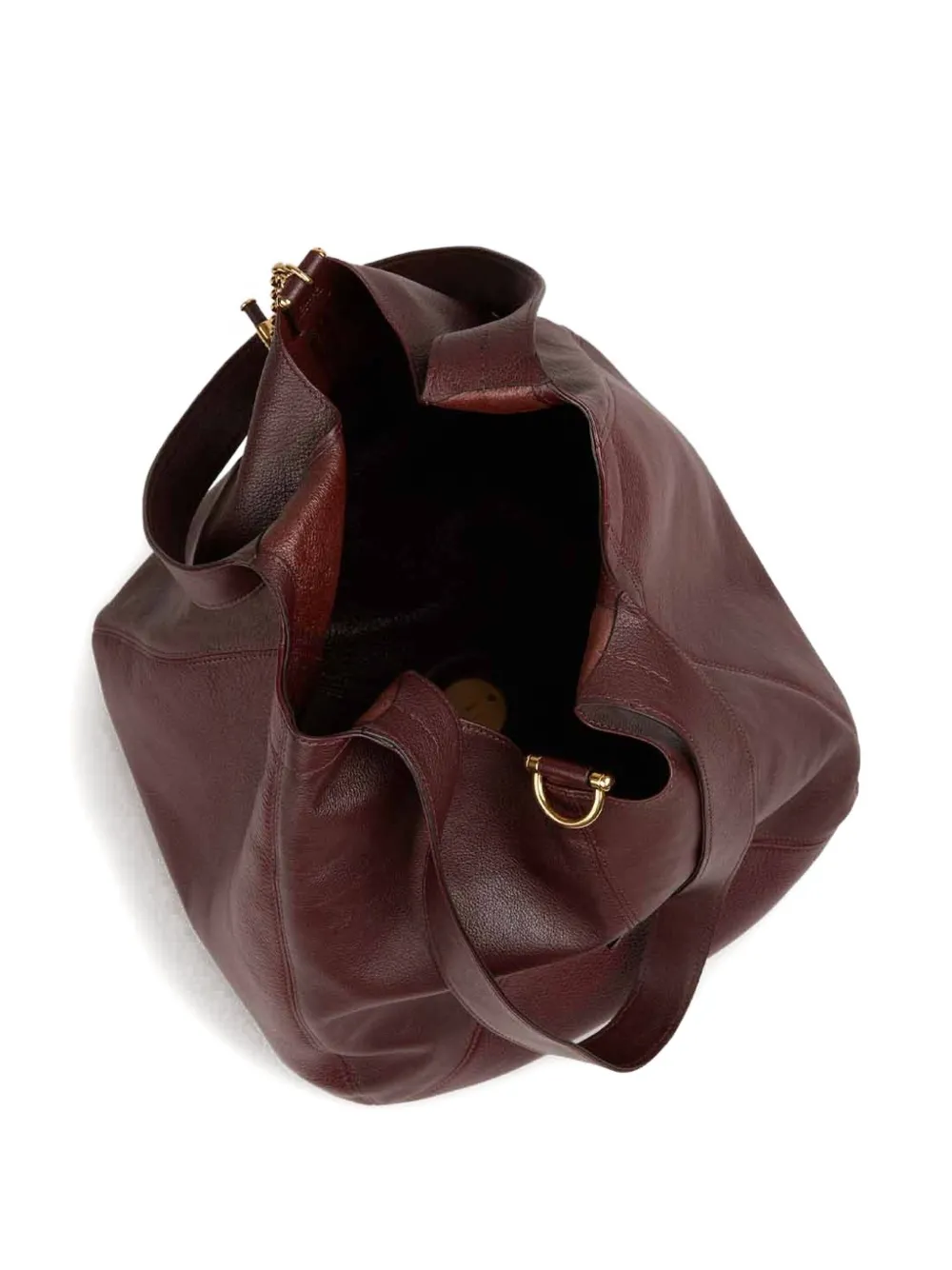 Chloé Ballon leren shopper Bruin