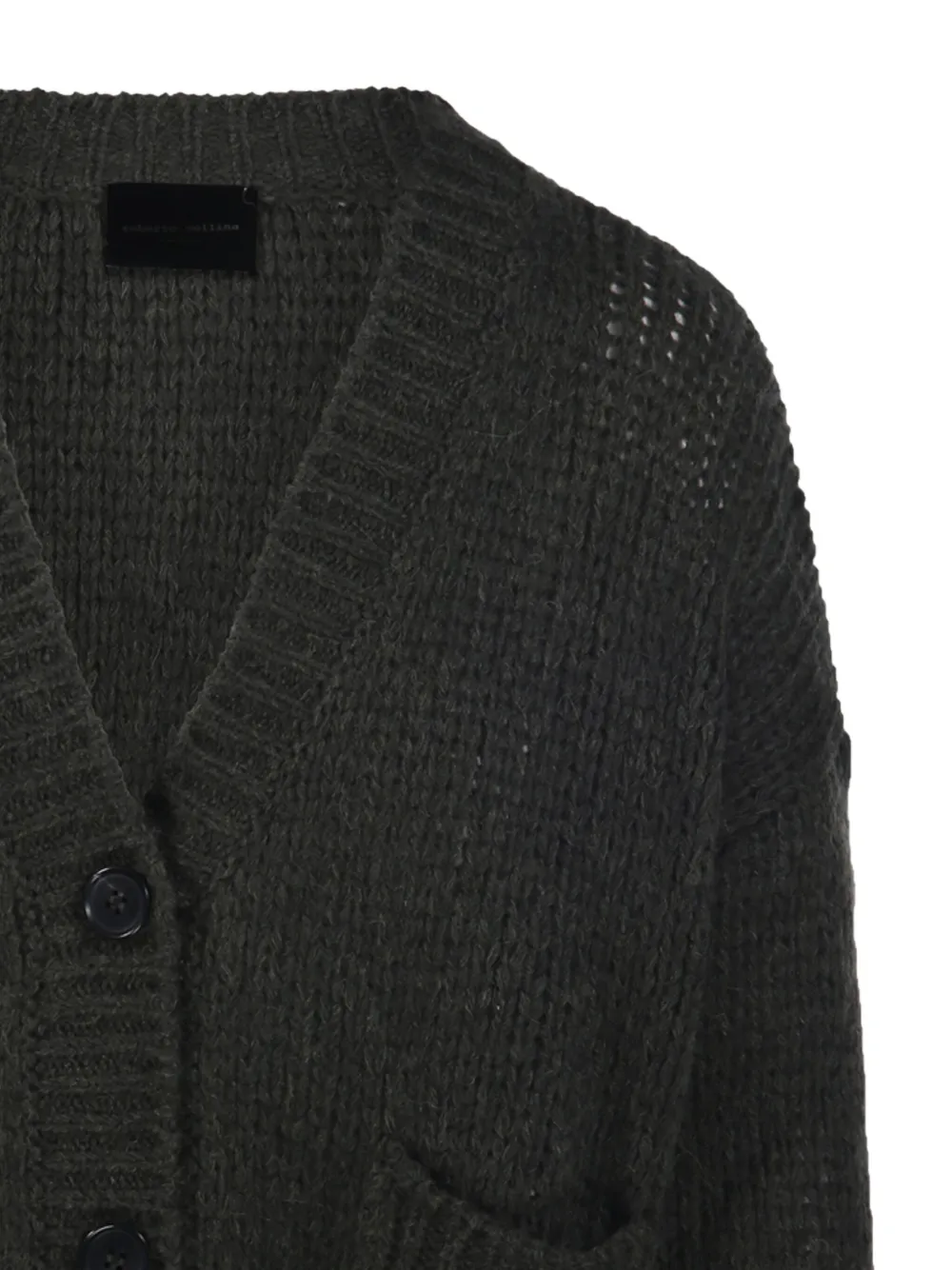 Roberto Collina Button Long-sleeved Sweater In Multi