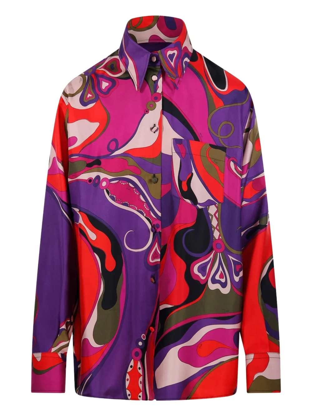 PUCCI graphic-pattern shirt | Purple | Image 1