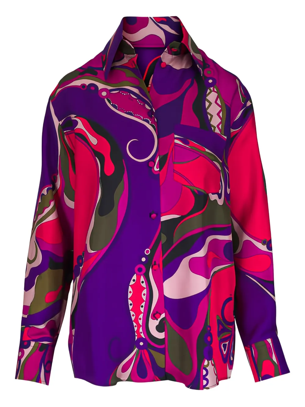 PUCCI graphic-pattern shirt - Viola