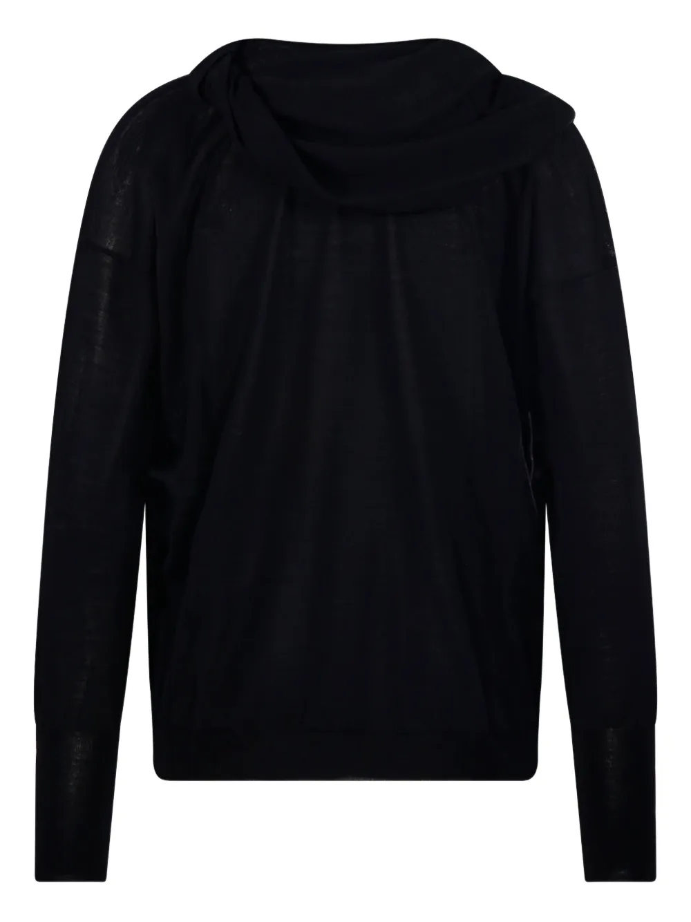 Roberto Collina draped cowl-neck sweater | Knitted Sweaters | Image 2