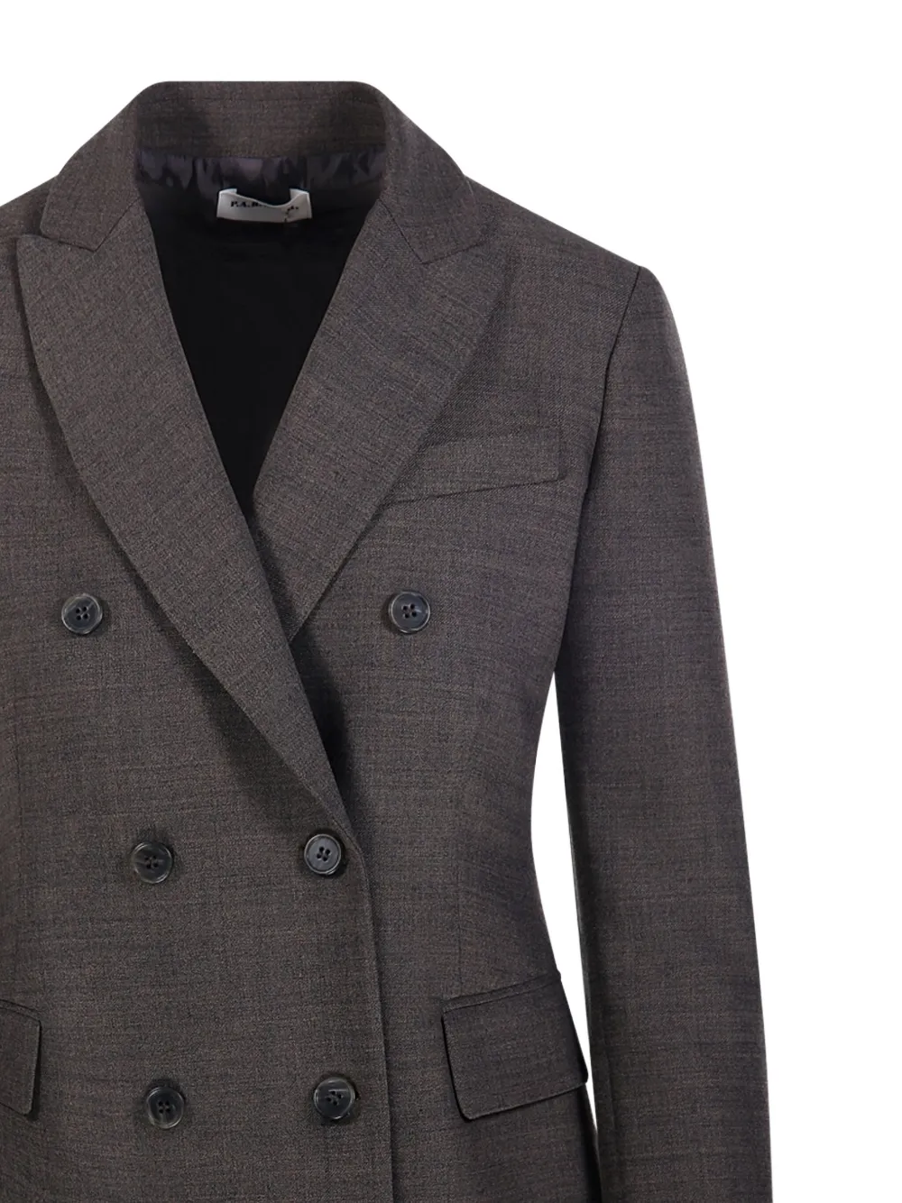 P.A.R.O.S.H. Blazer met dubbele rij knopen Bruin