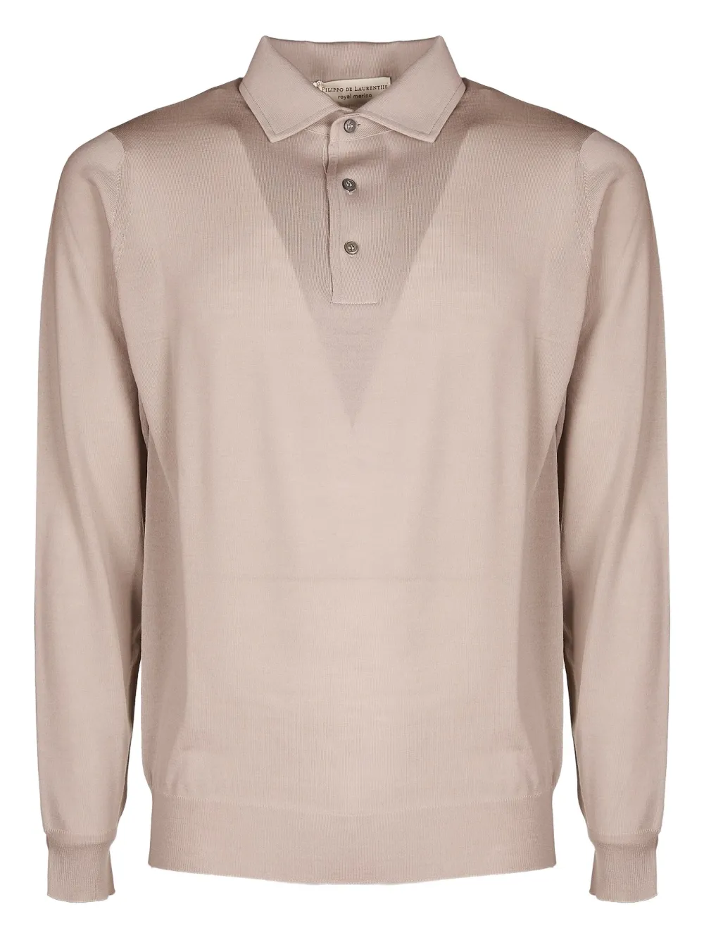 Filippo De Laurentiis Polo a maniche lunghe | toni neutri | Image 1