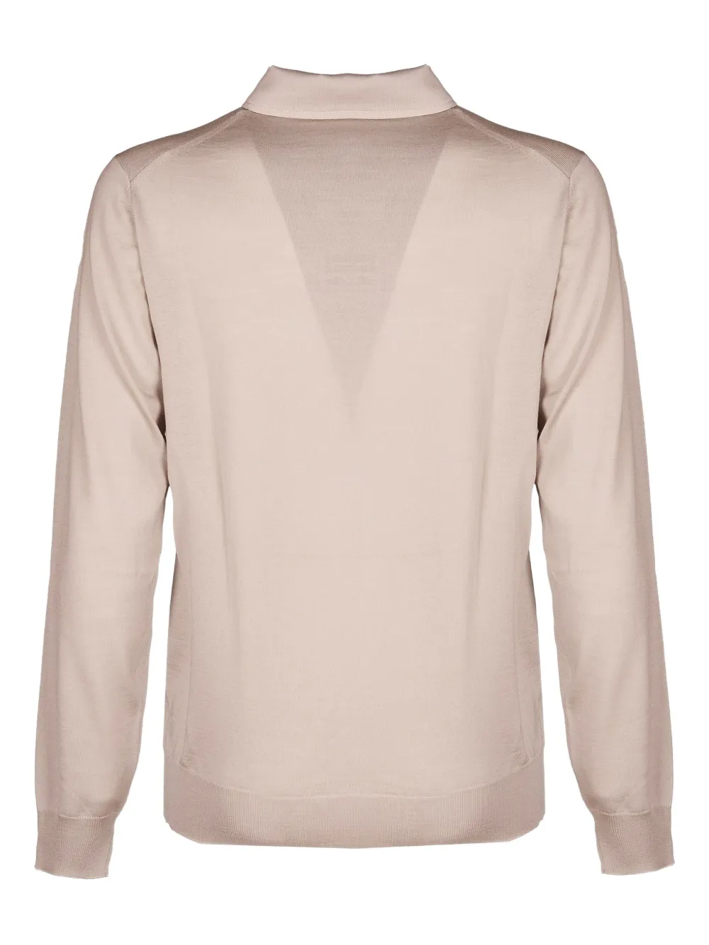 Filippo De Laurentiis Poloshirt met lange mouwen - Beige