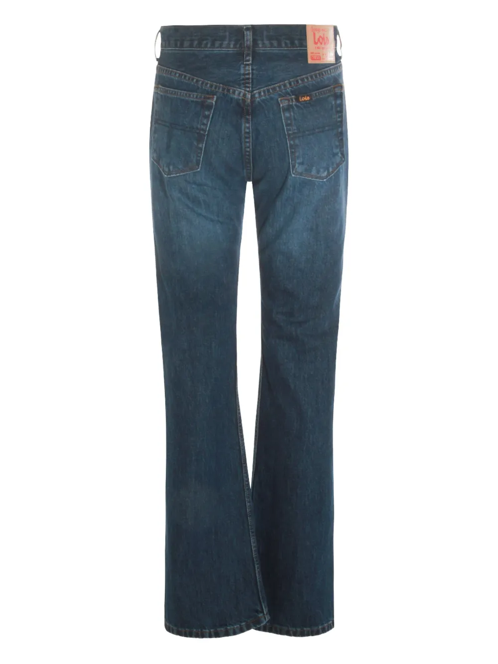 LOIS JEANS logo-patch flared jeans - Blauw