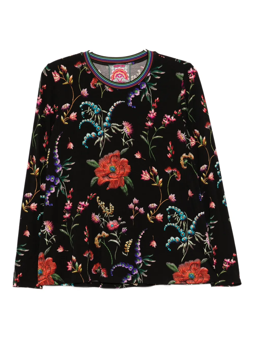 Johnny Was Janie T-shirt In Black