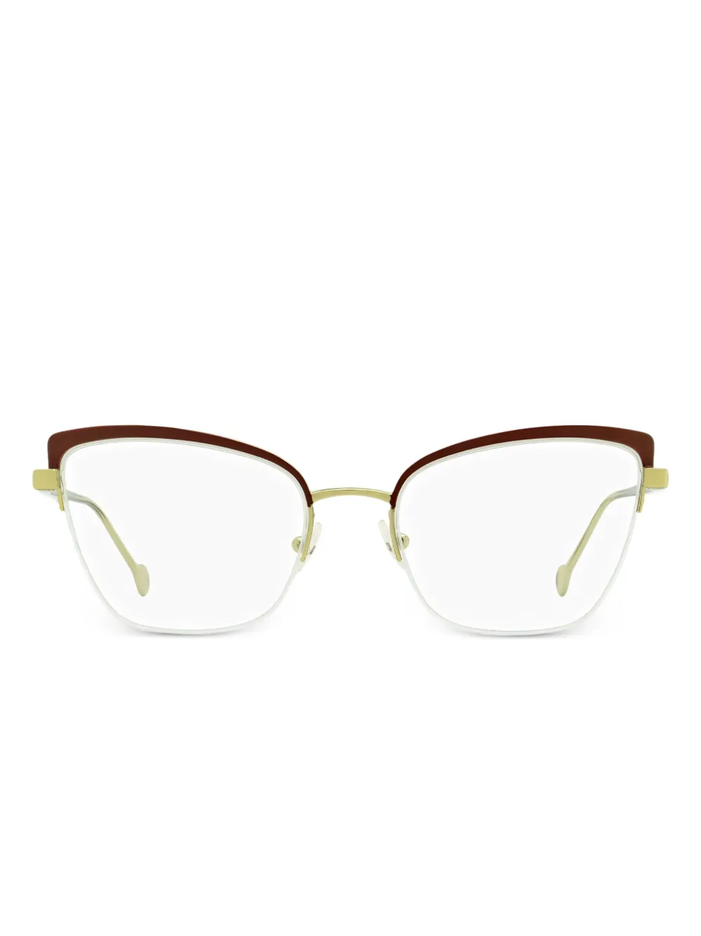 Ferragamo Eyewear Occhiali cat-eye - Marrone