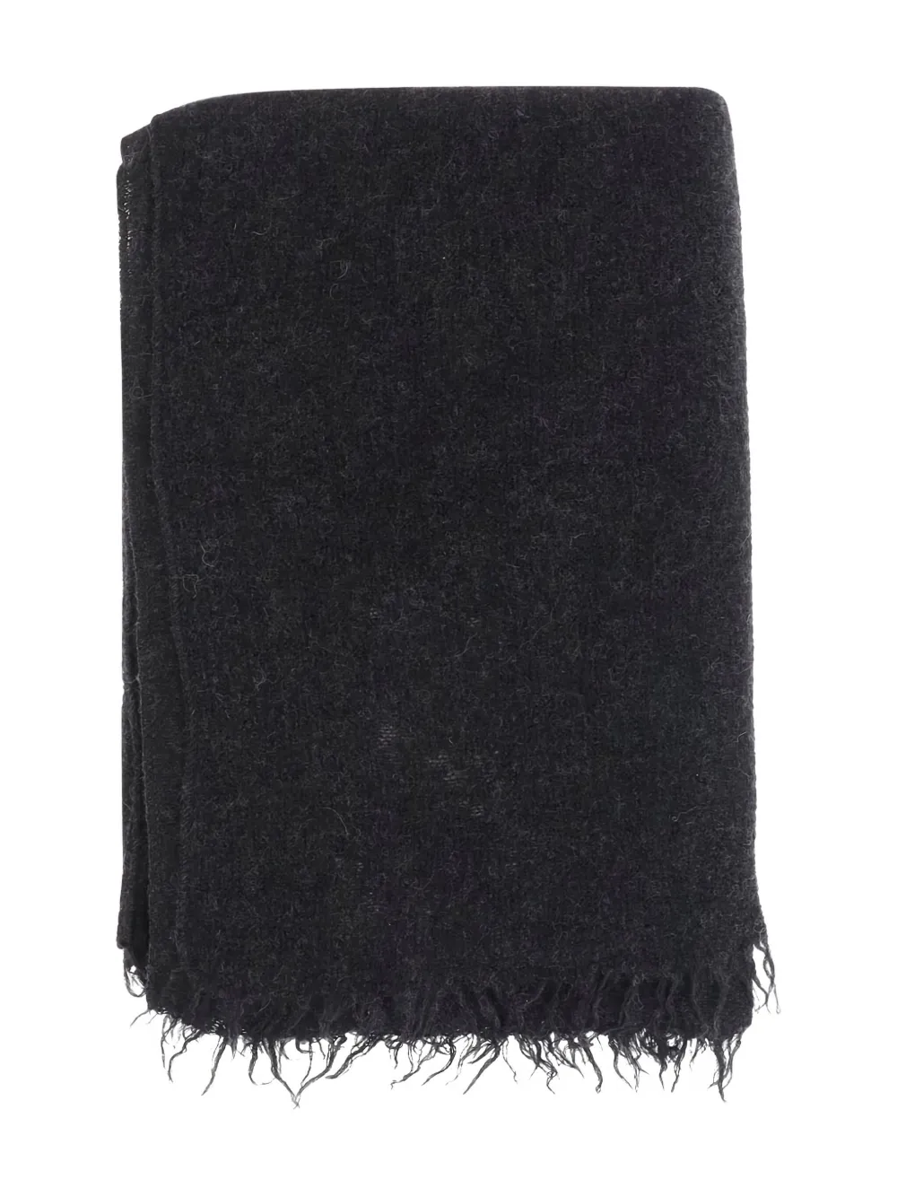 Lauren Manoogian Fringed Rectangular Scarf In Black