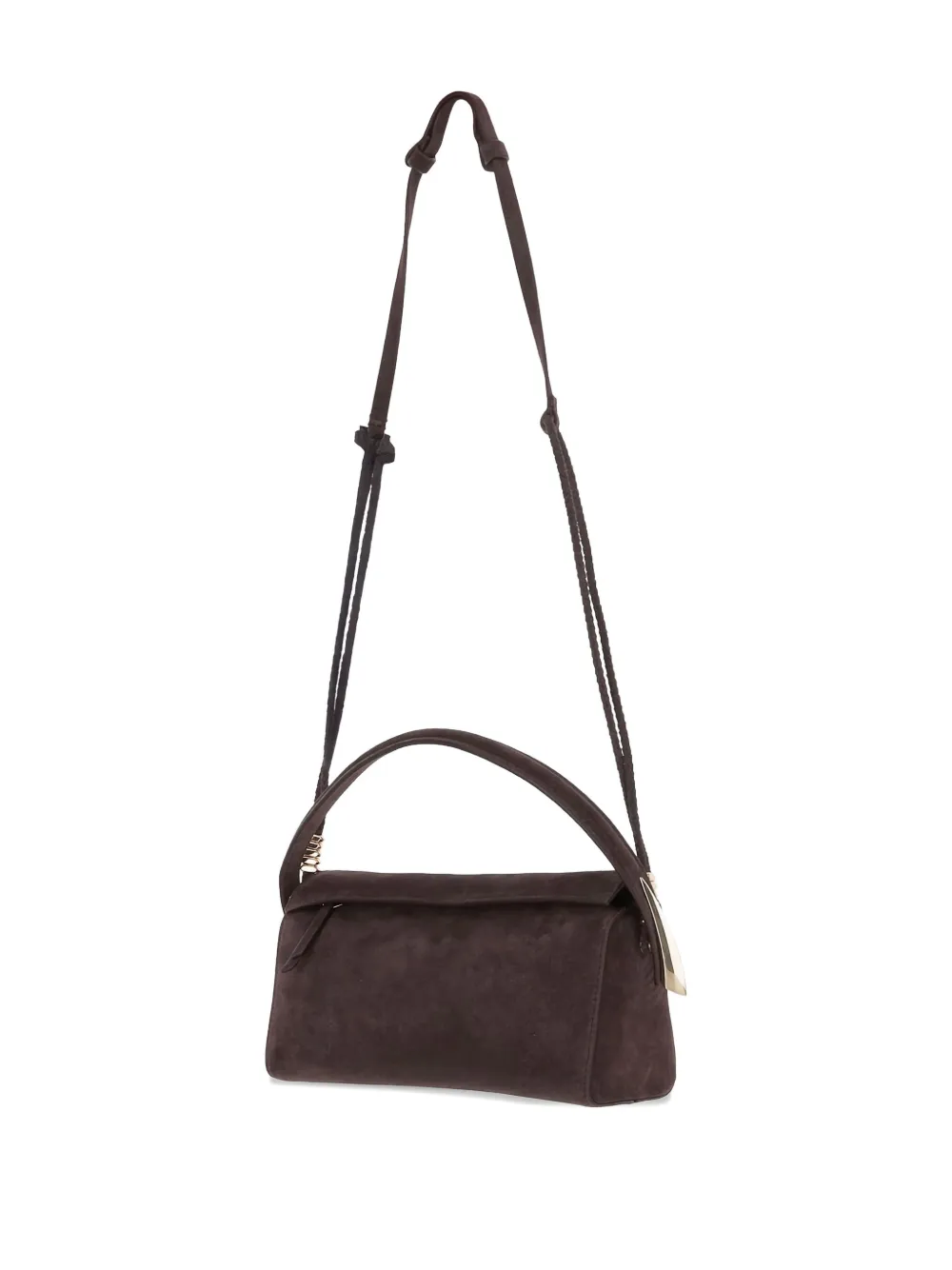 Benedetta Bruzziches Suede Shoulder Bag In Blue